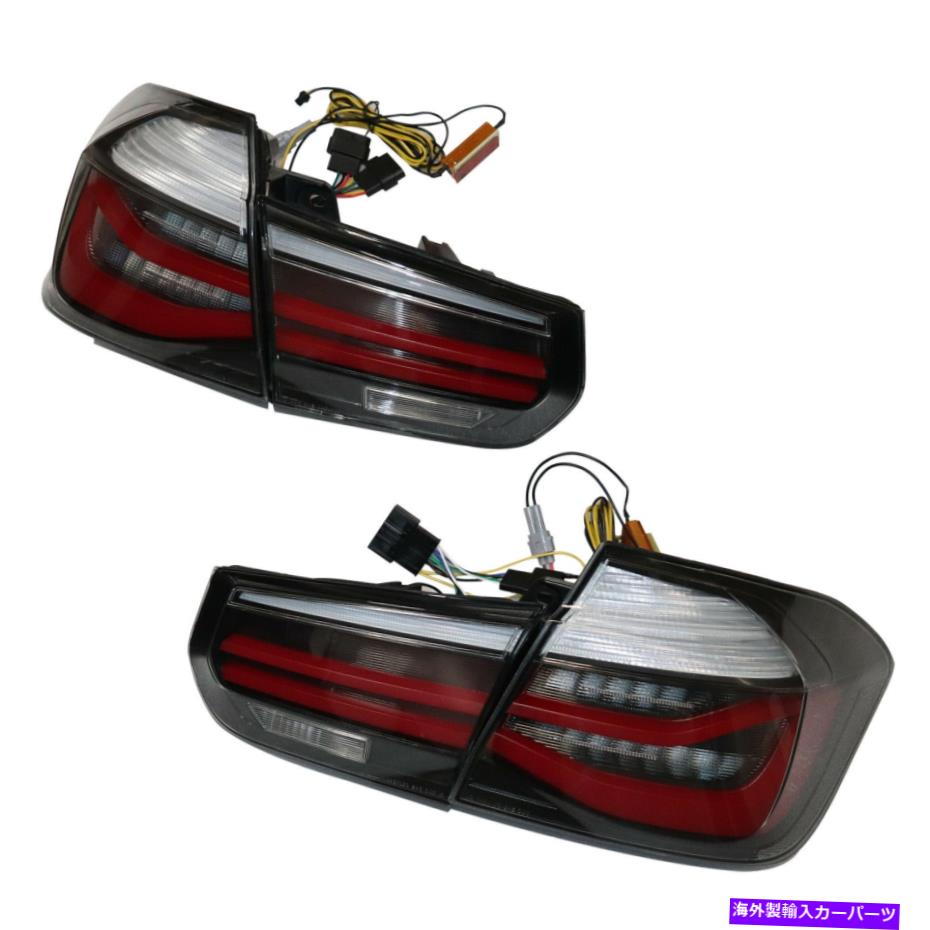 USテールライト 2012-2015 BMW 3シリーズF30の煙LEDテールライト左右のブレーキランプ For 2012-2015 BMW 3-Series F30 Smoke LED Tail Lights Left & Right Brake Lamps【並行輸入品】