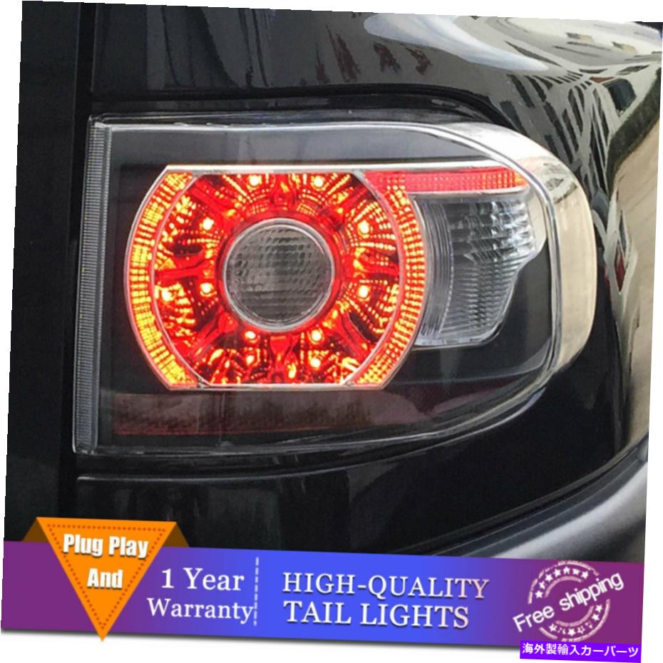 USテールライト トヨタFJクルーザー2007-2014ダークLEDリアライトのための新しいLEDテールライトアセンブリ New LED Taillights Assembly For Toyota FJ Cruiser 2007-2014 Dark LED Rear lights【並行輸入品】
