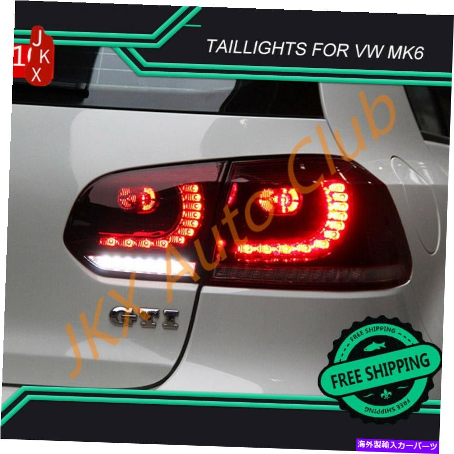 USテールライト フォルクスワーゲンゴルフ6 MK6 GTI R 2010-2014のためのLEDリアランプテールライトアセンブリ LED Rear Lamps Tail Light Assembly For Volkswagen Golf 6 MK6 GTI R 2010-2014【並行輸入品】