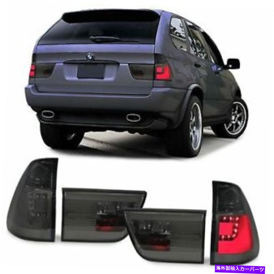 USテールライト すべてのスモークLEDライトバーテールライトランプBMW X5 E53 9 / 99-10 / 2003クリスマスプレゼント ALL SMOKED LED LIGHTBAR TAIL LIGHTS LAMPS BMW X5 E53 9/99-10/2003 CHRISTMAS GIFT【並行輸入品】