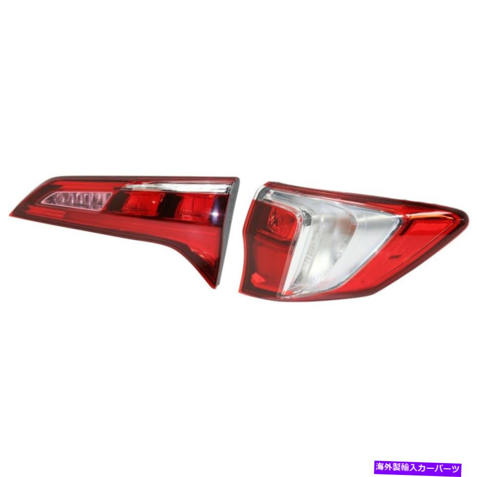 USテールライト ペアテールライトランプRDXのための旅客RHの中の2右側のセット Pair Tail Lights Lamps Set of 2 Right Hand Side Inside Passenger RH for RDX【並行輸入品】