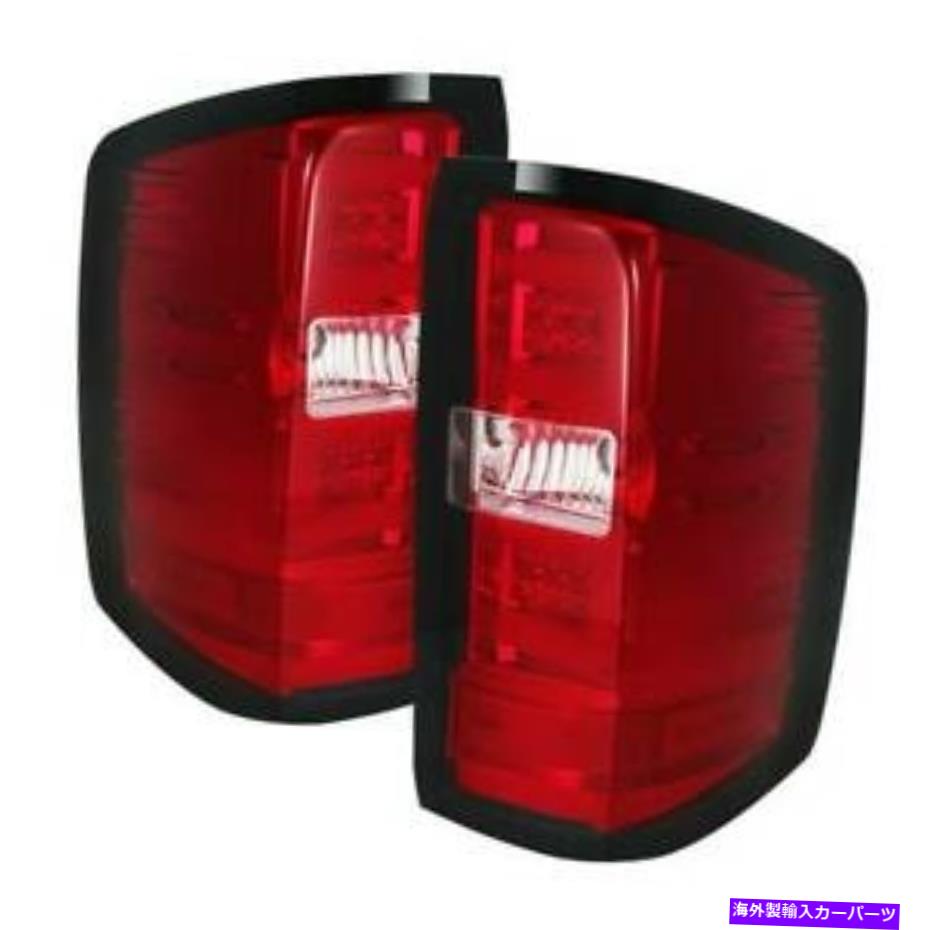 USテールライト Spyder LEDテールライト赤クリアALT-YD-CS14-LBLED-RC FOR CHEVY 1500 14-16 Spyder LED Tail Lights Red Clear ALT-YD-CS14-LBLED-RC For Chevy 1500 14-16【並行輸入品】