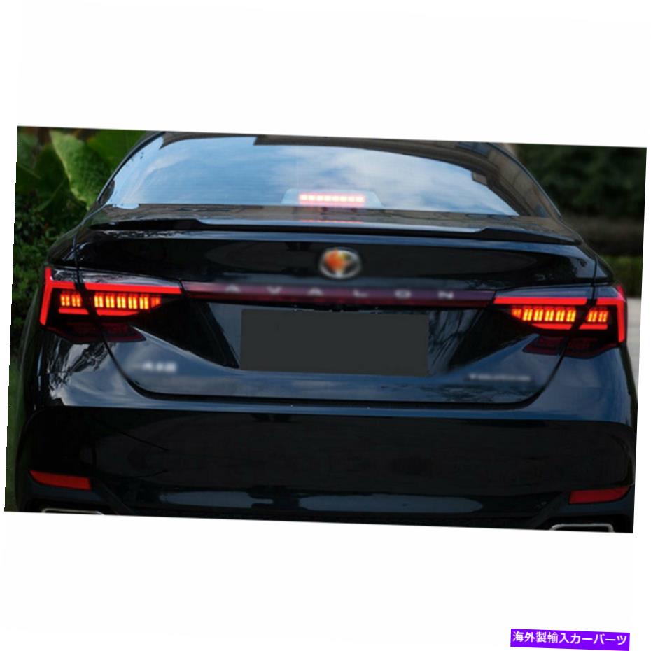 USテールライト トヨタアバロン2019-2021 LEDリアライトのための新しい黒LEDのテールライト組立フィット New Black LED Taillights Assembly Fit For Toyota Avalon 2019-2021 LED Rear light【並行輸入品】
