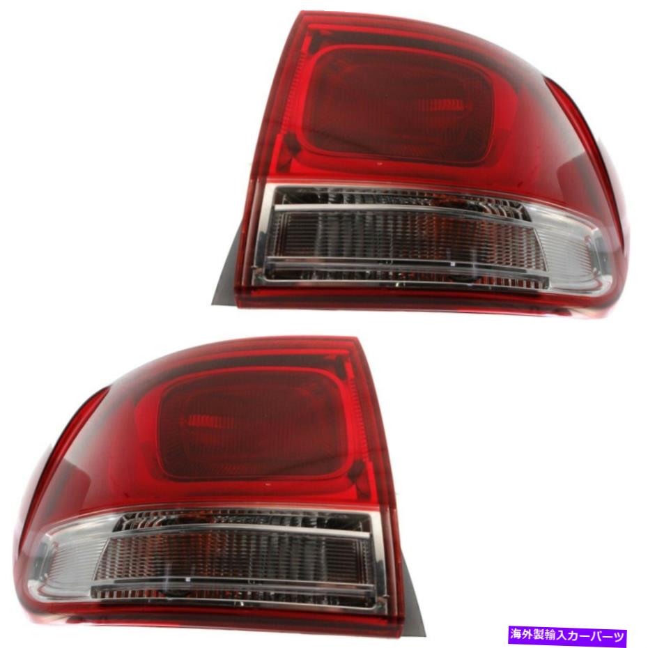 USテールライト 2テールライトランプのペアセットKI2804119C、KI2805119C Pair Set of 2 Tail Lights Lamps Left-and-Right Outside KI2804119C, KI2805119C【並行輸入品】