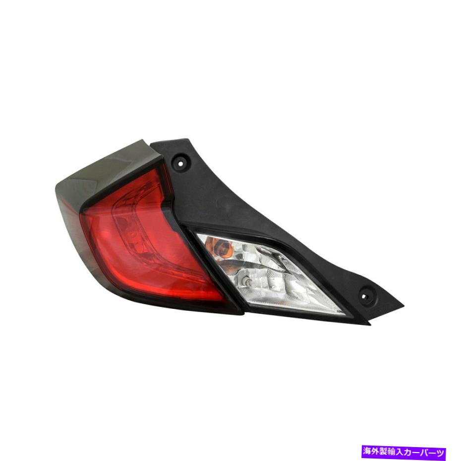 USテールライト ホンダシビック16-19ドライバーサイド外部交換テールライトブランド新品 For Honda Civic 16-19 Driver Side Outer Replacement Tail Light Brand New【並行輸入品】