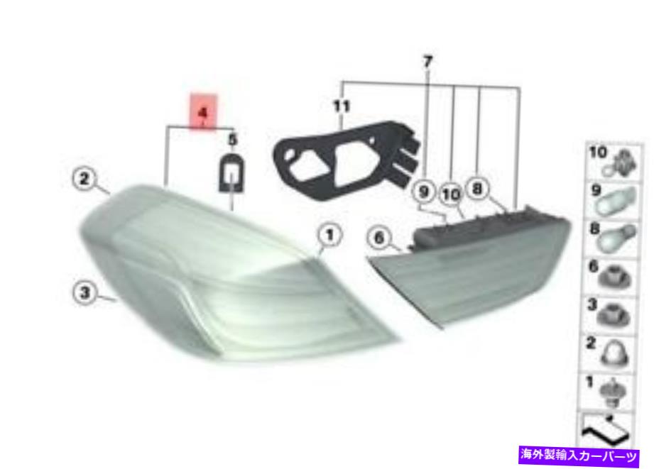 USテールライト 本物のBMW F06 F06N F12リアライト右OEM 63217210576 Genuine BMW F06 F06N F12 Rear Light In The Side Panel Right OEM 63217210576【並行輸入品】｜Us Custom Parts Shop USDM 73,906円