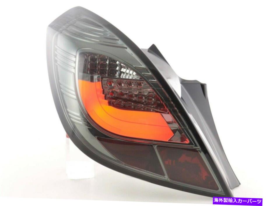 USテールライト Opel Corsa D 3ドアすべての喫煙LEDライトバーテールライトリアランプ2006-10 / 2010 OPEL CORSA D 3 DOOR ALL SMOKED LED LIGHTBAR TAIL LIGHTS REAR LAMPS 2006-10/2010【並行輸入品】