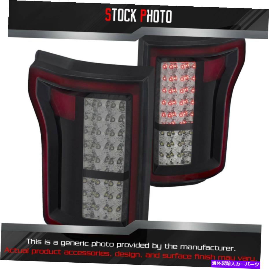 USテールライト 15-17 F-150 311263のためのアナゾブラック/スモークファイバーLEDテールライト Anzo Black/Smoke Fiber Optic LED Tail Lights for 15-17 F-150 311263【並行輸入品】