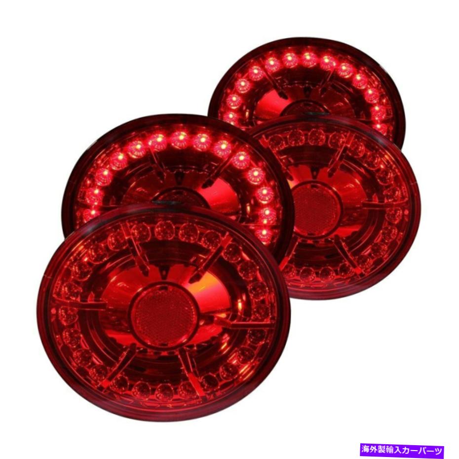 USテールライト Chevy Corvette 2005-2012 Anzo Chrome / Red LEDテールライト For Chevy Corvette 2005-2012 Anzo Chrome/Red LED Tail Lights【並行輸入品】｜Us Custom Parts Shop USDM