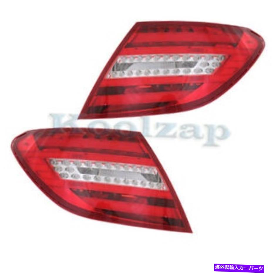 USテールライト 12-15ベンツCクラスTaillight TaillampリアLEDブレーキライトテールランプセットペア 12-15 Benz C-Class Taillight Taillamp Rear LED Brake Light Tail Lamp Set Pair【並行輸入品】