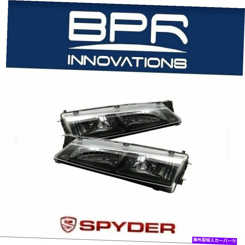 USテールライト スパイダーオートクリスタルブラックヘッドライトぴったり97-98日産240SX - 5012616 Spyder Auto Crystal Black Head Lights Fits 97-98 Nissan 240SX - 5012616【並行輸入品】