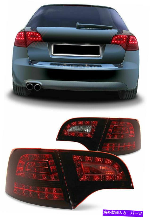 USテールライト Audi A4 B7ワゴンエステートスモークチェリーレッドLEDテールライトランプ11 / 2004-3 / 2008 AUDI A4 B7 WAGON ESTATE SMOKED CHERRY RED LED TAIL LIGHTS LAMPS 11/2004-3/2008【並行輸入品】｜Us Custom Parts Shop USDM 131,485円