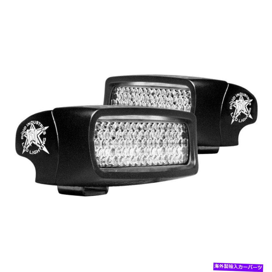 USテールライト 硬質産業SR-Qシリーズ黒表面実装拡散LEDバックアップライトキット Rigid Industries SR-Q Series Black Surface Mount Diffused LED Backup Light Kit【並行輸入品】