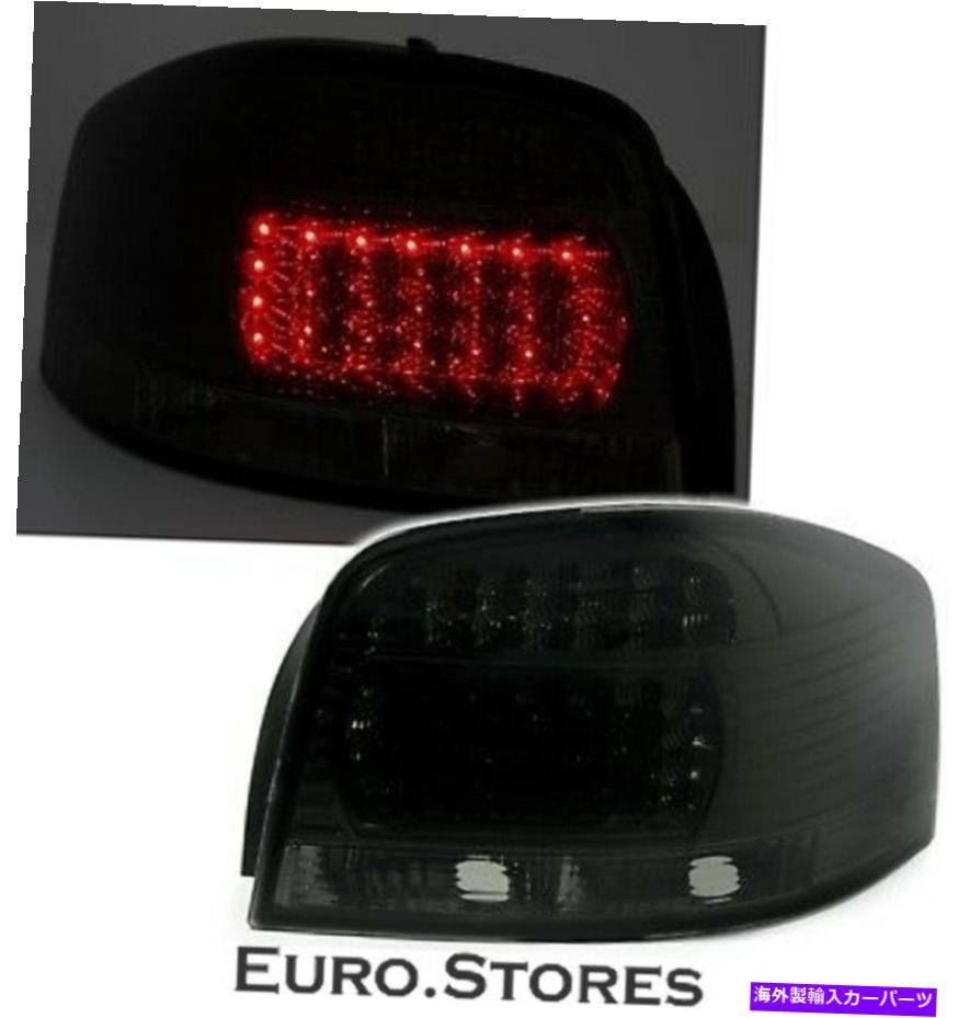 USテールライト Audi A3 8Pセダン03 - 08リアライトスモークブラック新品 LED Rear Lights Set For Audi A3 8P Sedan 03 - 08 Rear Lights Smoke Black New【並行輸入品】