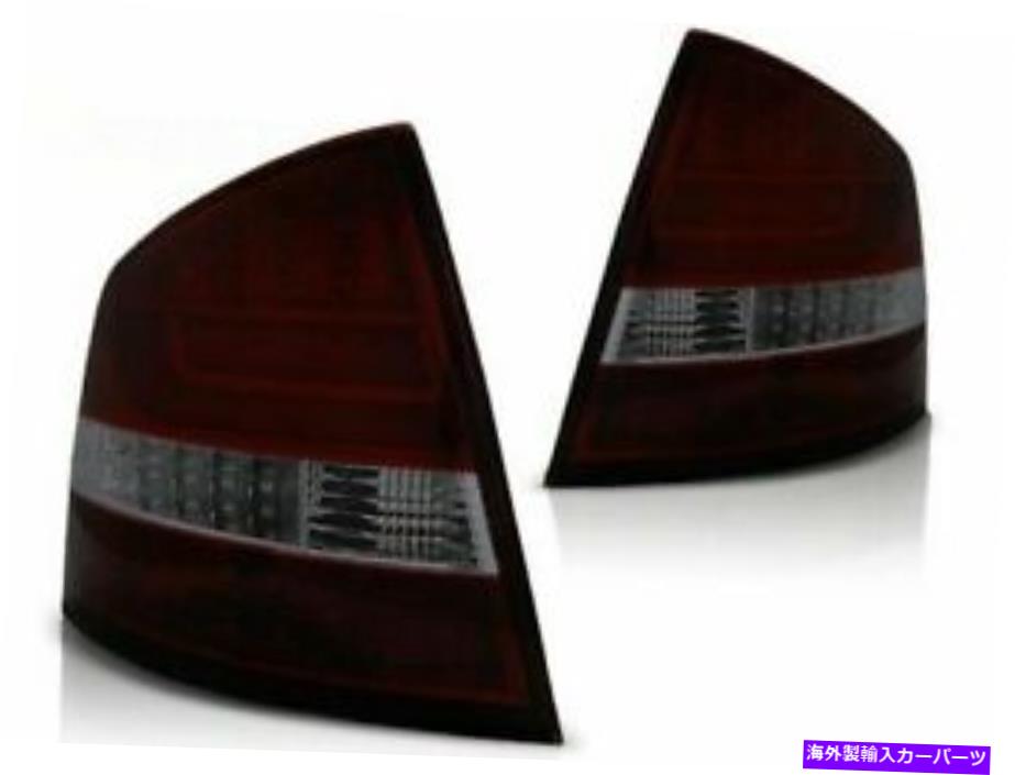 USテールライト Skoda Octavia II Sedan 2004 2005 2006 2007-2012テールライトLDSK12赤煙LED SKODA OCTAVIA II SEDAN 2004 2005 2006 2007-2012 TAIL LIGHTS LDSK12 RED SMOKE LED【並行輸入品】