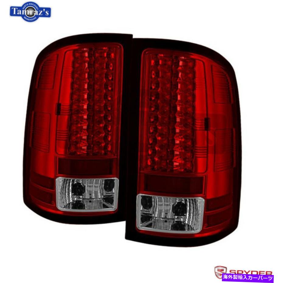 USテールライト 1993年から1997年のSpyder LEDテールライトGMCシエラ（赤クリア） Spyder LED Tail Lights for 1993-1997 GMC Sierra (Red Clear)【並行輸入品】