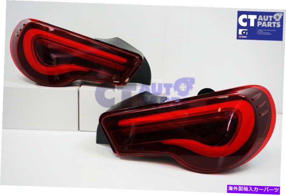USテールライト Toyota 86 GTS Subaru BrzダイナミックブリンクのためのValenti Smoke Red Taillight Valenti Smoke Red LED Taillight for Toyota 86 GTS Subaru BRZ Dynamic Blinker【並行輸入品】
