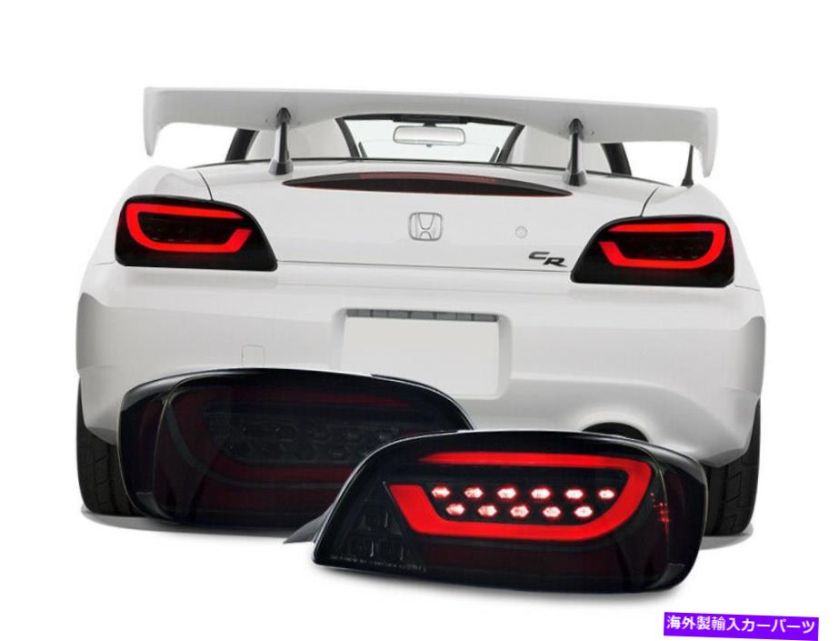 USテールライト 2000-2009ホンダS2000のためのデポブラッククローム/スモークLEDライトバー順次テール DEPO Black Chrome/Smoke LED Light Bar Sequential Tail For 2000-2009 Honda S2000【並行輸入品】
