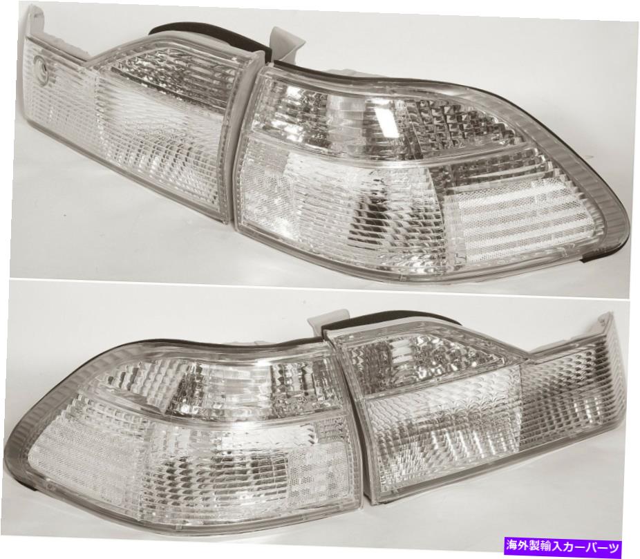USテールライト ホンダアコード4ドアセダン左右ブレーキ後テールライトランプのためのクリア98-00 CLEAR 98-00 FOR Honda Accord 4 Door Sedan Left Right Brake Rear Tail Light Lamps【並行輸入品】｜Us Custom Parts Shop USDM