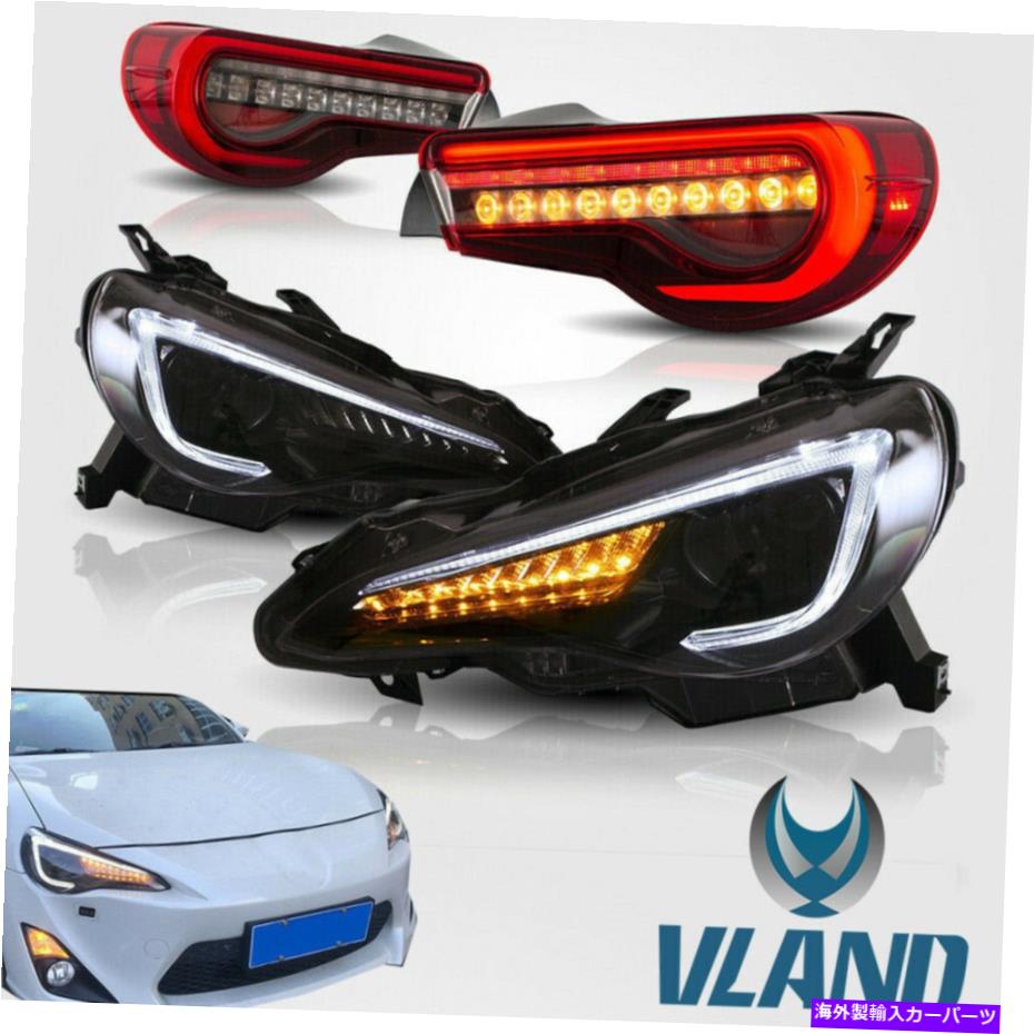 USテールライト Toyota 86 Subaru Brz Scion FR-S LEDヘッドライト+テールライト2012-2019 For Toyota 86 Subaru BRZ Scion FR-S LED Headlights+Tail Lights 2012-2019【並行輸入品】