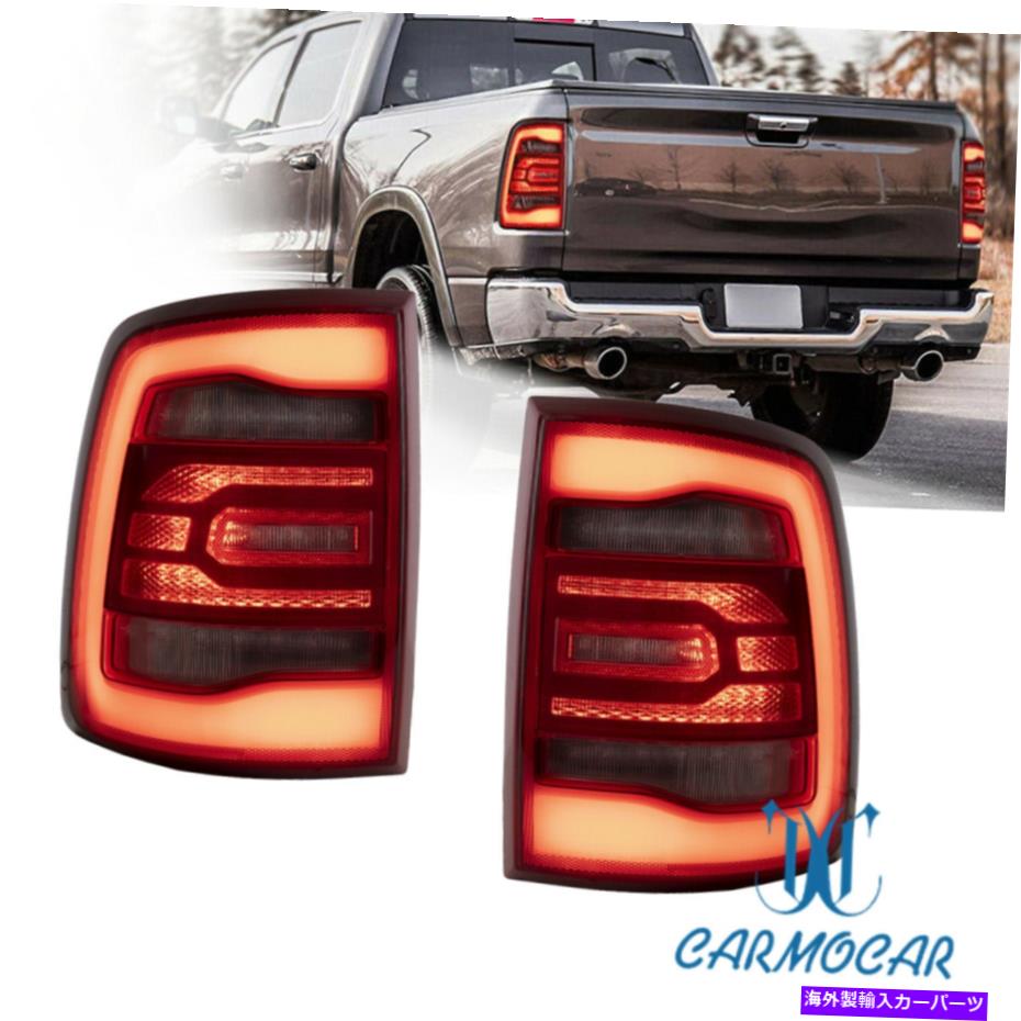 USテールライト 2010-2018 Dodge RAM 1500 2500 3500 LEDの後部テールライトのためのクリアレッド Clear Red For 2010-2018 Dodge Ram 1500 2500 3500 LED RearLamp Tail Lights【並行輸入品】