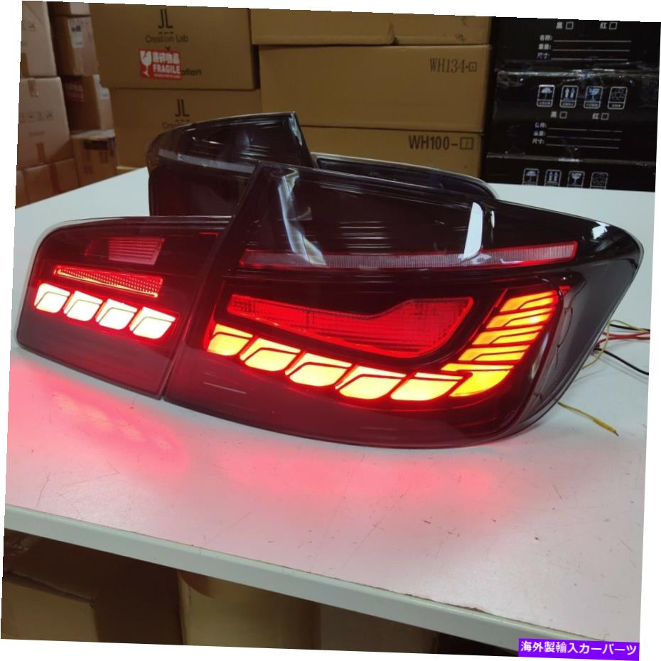 USテールライト BMW 520 525 530 F18 LEDテールランプ2010-2013年のための黒いLEDリアライト Black LED rear lights For BMW 520 525 530 F10 F18 LED tail lamps 2010-2013 Year【並行輸入品】