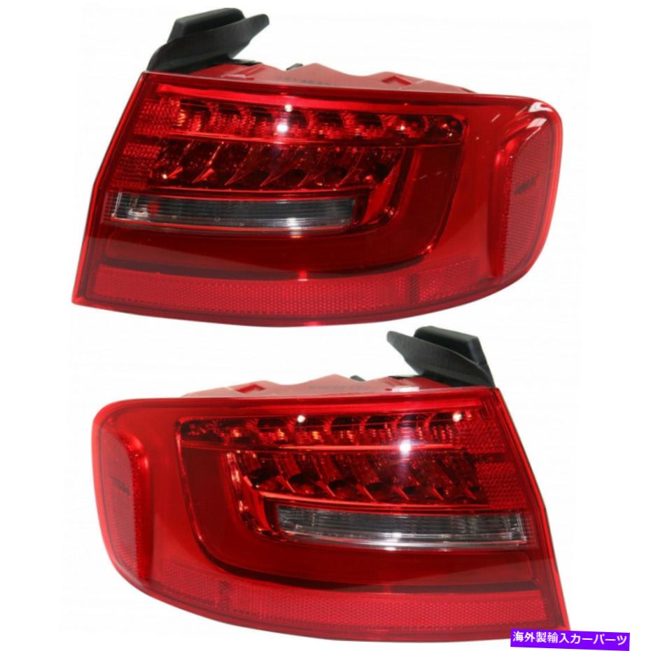 USテールライト Audi S4 / A4 / A4 Quattro Taill Light 2013-2016外部LHとRHのペアLEDセダン For Audi S4/A4/A4 Quattro Tail Light 2013-2016 Outer LH and RH Pair LED Sedan【並行輸入品】