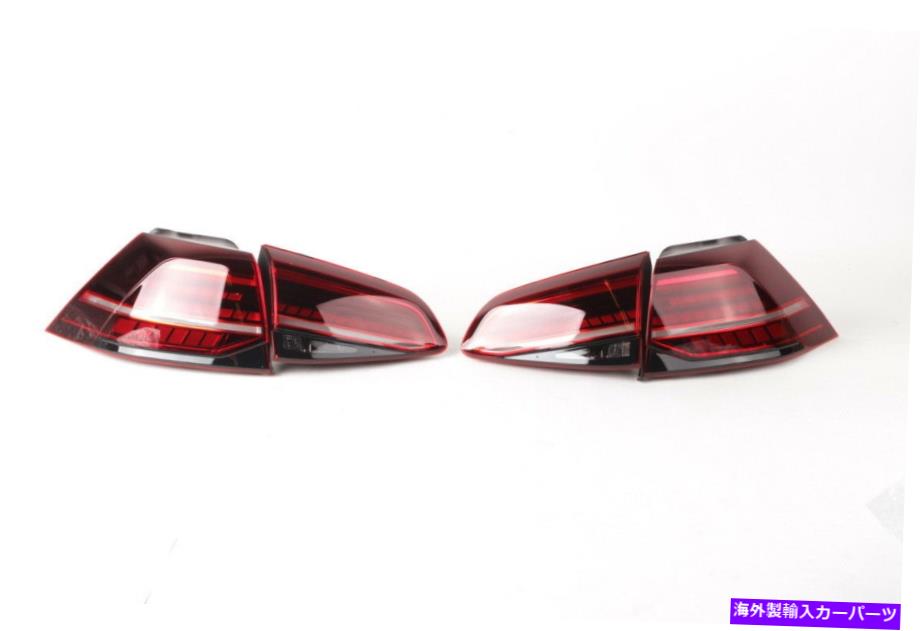 USテールライト 純正VWゴルフMK7 R LEDダイナミックテールランプライトティンテッドタイトライト Genuine VW Golf MK7 R LED Dynamic Tail Lamps Lights Tinted tailights【並行輸入品】