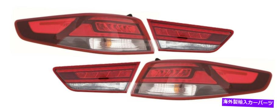 USテールライト Fit Kia Optima 2016-2020 LEDスポーツTaillightsテールライトランプ4ピースセット FIT KIA OPTIMA 2016-2020 LED SPORT TAILLIGHTS TAIL LIGHTS LAMPS 4 PIECE SET NEW【並行輸入品】