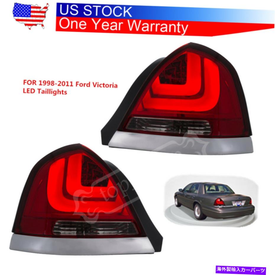 USテールライト 1998-2011フォードビクトリアユーロLEDテールライトW / Chrome Reflector Tail Lamp FOR 1998-2011 Ford Victoria Euro LED Taillights w/ Chrome Reflector【並行輸入品】｜Us Custom Parts Shop USDM