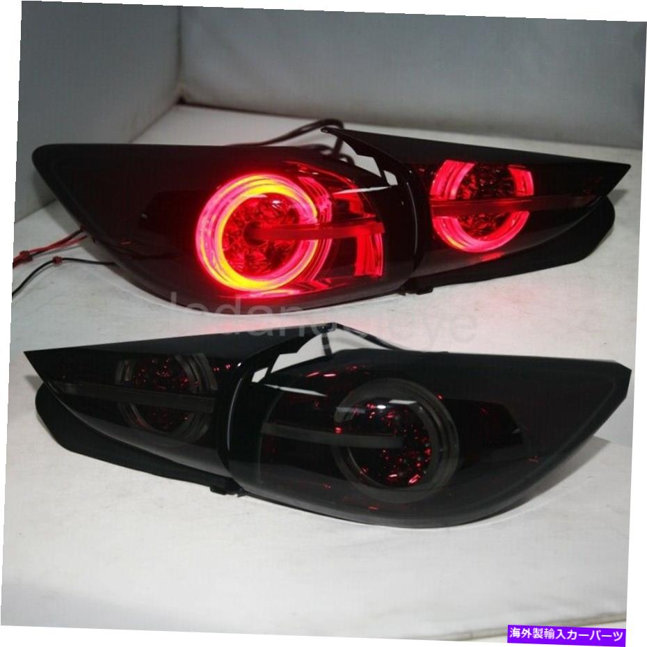 USテールライト ダークレッドハウジングスモークレンズマツダ3 axela LEDリアライトハッチバック2015-2018 Dark red housing smoke lens MAZDA 3 Axela LED rear lights Hatchback 2015-2018【並行輸入品】
