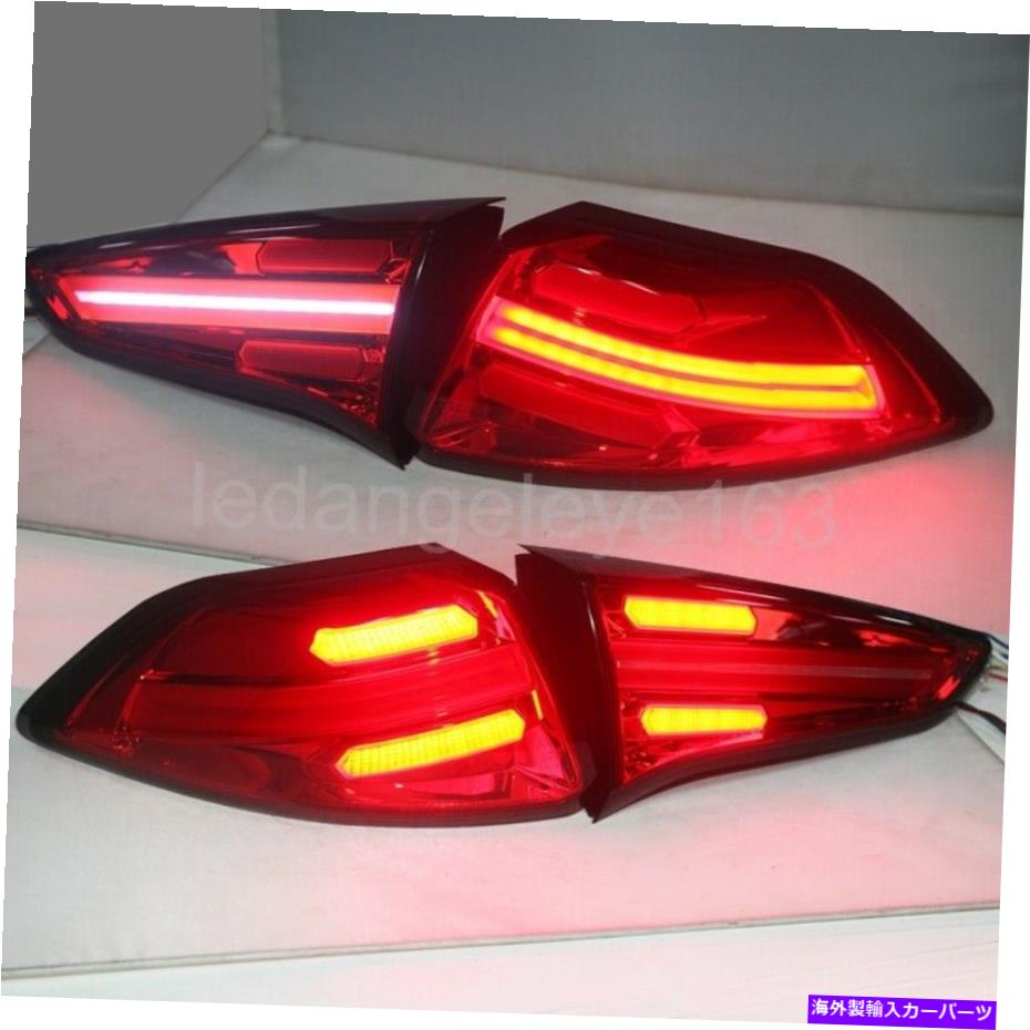 USテールライト Hyundai Tucson T LEDリアライト2015-2018年の赤jyのためのフルLEDテールライト FULL LED Taillights For HYUNDAI Tucson T LED Rear Lights 2015-2018 year Red JY【並行輸入品】