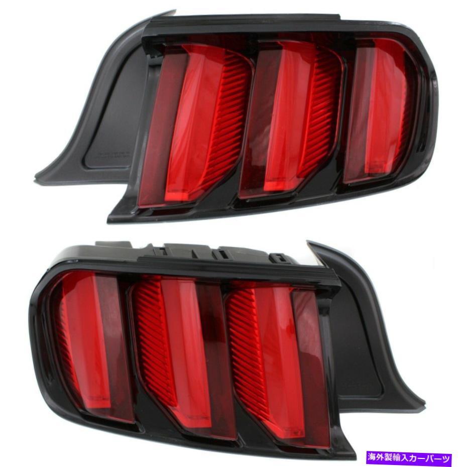USテールライト 2015-2017フォードマスタングセット2ドライバと助手席側Capaのテールライト Tail Light For 2015-2017 Ford Mustang Set of 2 Driver and Passenger Side CAPA【並行輸入品】