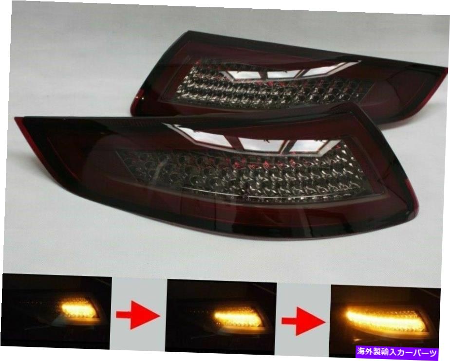USテールライト Porsche 911 997スモークシーケンシャルダイナミックLEDライトバーテールライト2004-2008 PORSCHE 911 997 SMOKED SEQUENTIAL DYNAMIC LED LIGHTBAR TAIL LIGHTS 2004-2008【並行輸入品】