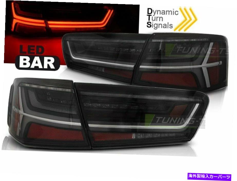 USテールライト テールライトAUDI A6 C7 2011-2014セダンスモークLEDバーシーケンシャルインジケータCA LD Tail Lights AUDI A6 C7 2011-2014 Sedan Smoke LED BAR Sequential indicators CA LD【並行輸入品】