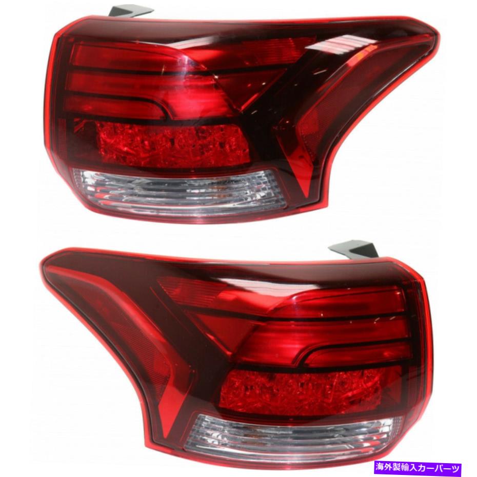 USテールライト 三菱アウトランダーテールライト2016-2018外部RHとLHペア/セットハロゲン For Mitsubishi Outlander Tail Light 2016-2018 Outer RH and LH Pair/Set Halogen【並行輸入品】