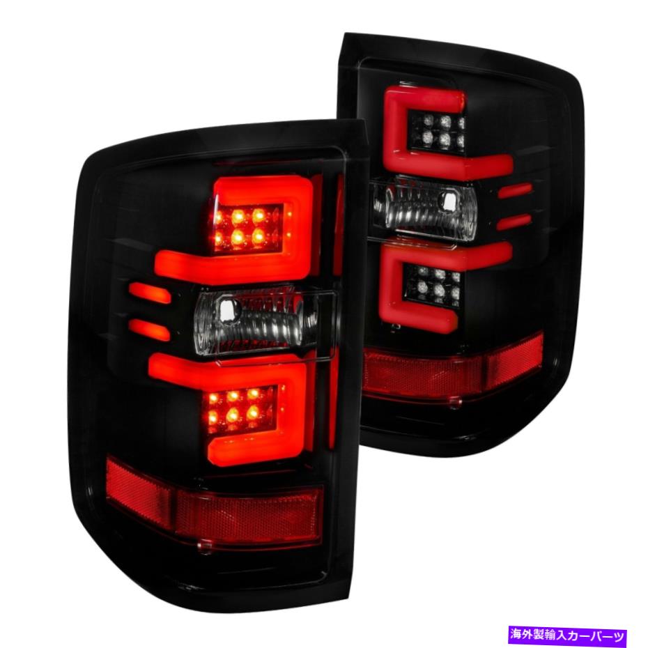 USテールライト Chevy Silverado 3500 HD 15-19レコンブラック/スモークファイバーLEDテールライト For Chevy Silverado 3500 HD 15-19 Recon Black/Smoke Fiber Optic LED Tail Lights【並行輸入品】｜Us Custom Parts Shop USDM