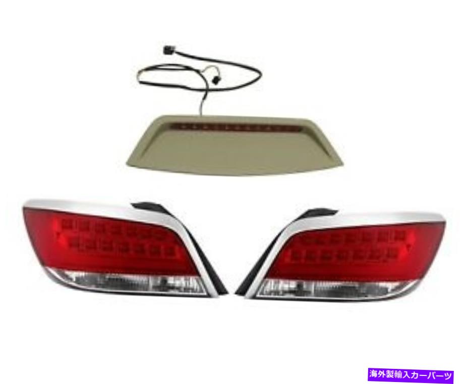 USテールライト 左右の本物のテールブレーキランプ＆3番目の停止ライトキットBuick Lacrosse Left & Right Genuine Tail Brake Lamps & Third Stop Light Kit for Buick LaCrosse【並行輸入品】