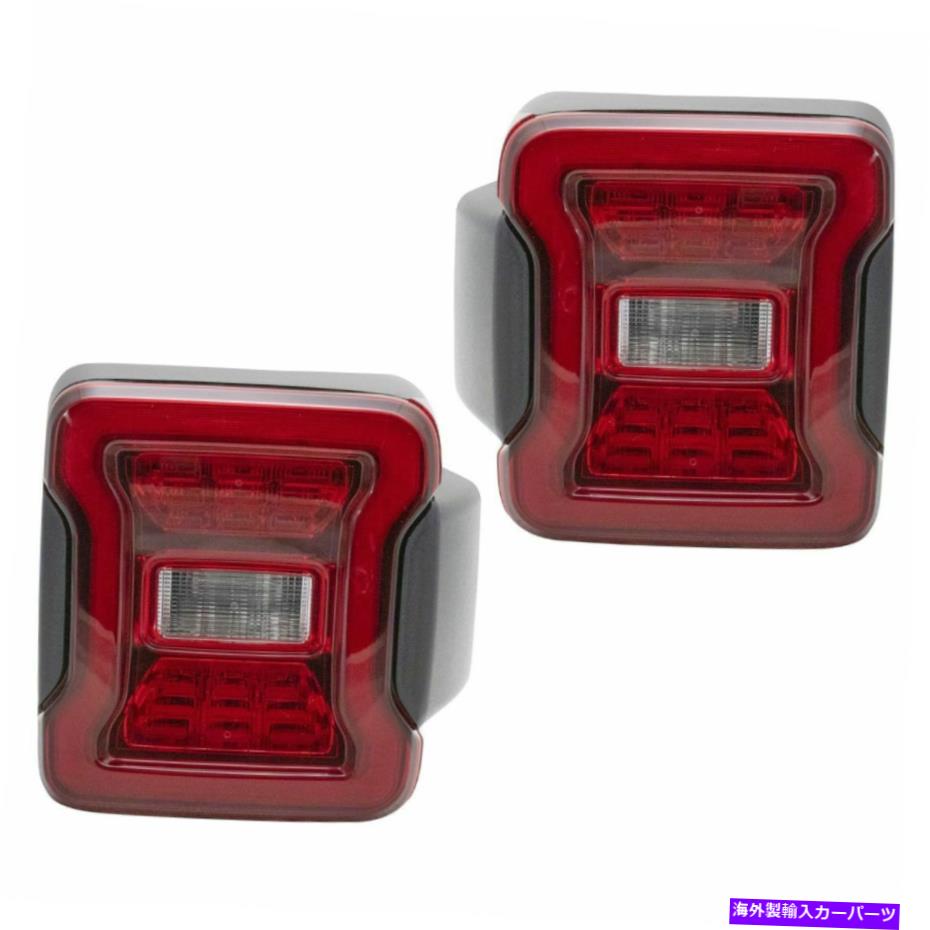 USテールライト LELライトランプアセンブリ対LH＆RH側LH＆RH側w /盲目のスポット LED Tail Light Lamp Assembly Pair LH & RH Sides for Wrangler JL w/ Blind Spot【並行輸入品】