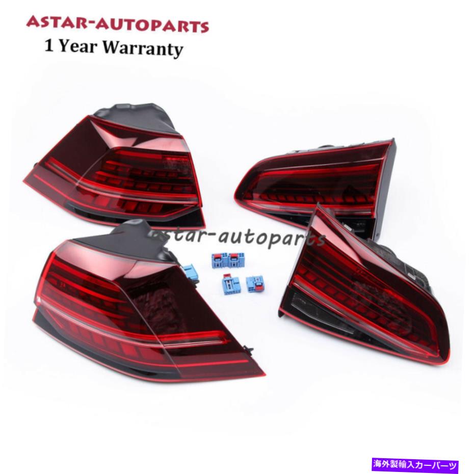 USテールライト 4ピー左右のLED Taillightテールランプライト2014-2018 VWゴルフR GTI 4PC Left & Right LED Taillight Tail Lamps Lights Fit For 2014-2018 VW Golf R GTI【並行輸入品】｜Us Custom Parts Shop USDM