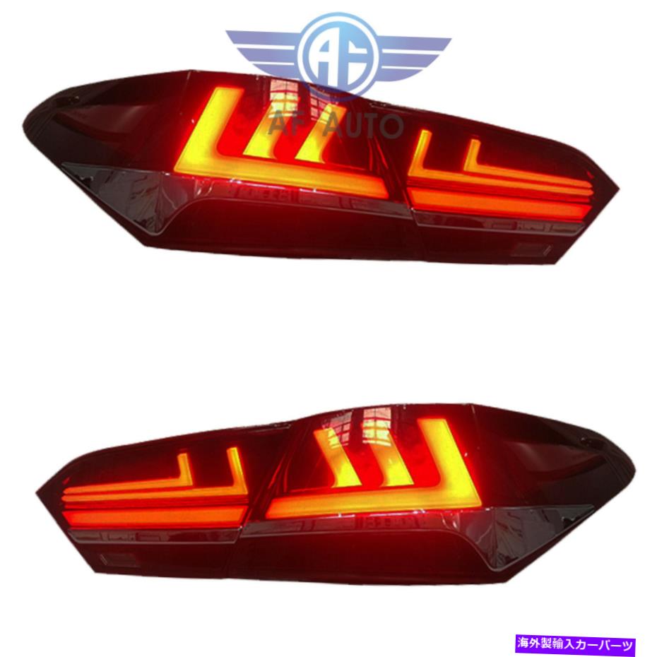 USテールライト 煙LEDリアランプは2018トヨタカムリLEDテールライトTaillightアセンブリを導きました Smoke LED Rear Lamps Fits 2018 Toyota Camry LED Tail Lights TailLight Assembly【並行輸入品】