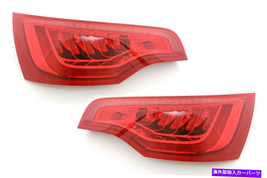 USテールライト Fit Audi Q7 2010-2015左右のLEDの外側のTaillightsテールライトリアランプのペア FIT AUDI Q7 2010-2015 LEFT RIGHT LED OUTER TAILLIGHTS TAIL LIGHTS REAR LAMP PAIR【並行輸入品】|Us Custom Parts Shop USDM