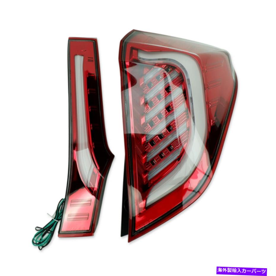 USテールライト クリアレンズLEDSテールランプライトHonda Jazz Fit GK 2015 2015のための赤のトリム Clear Lens Leds Tail Lamp Lights Red Trim For Honda Jazz Fit GK 2015 2019【並行輸入品】