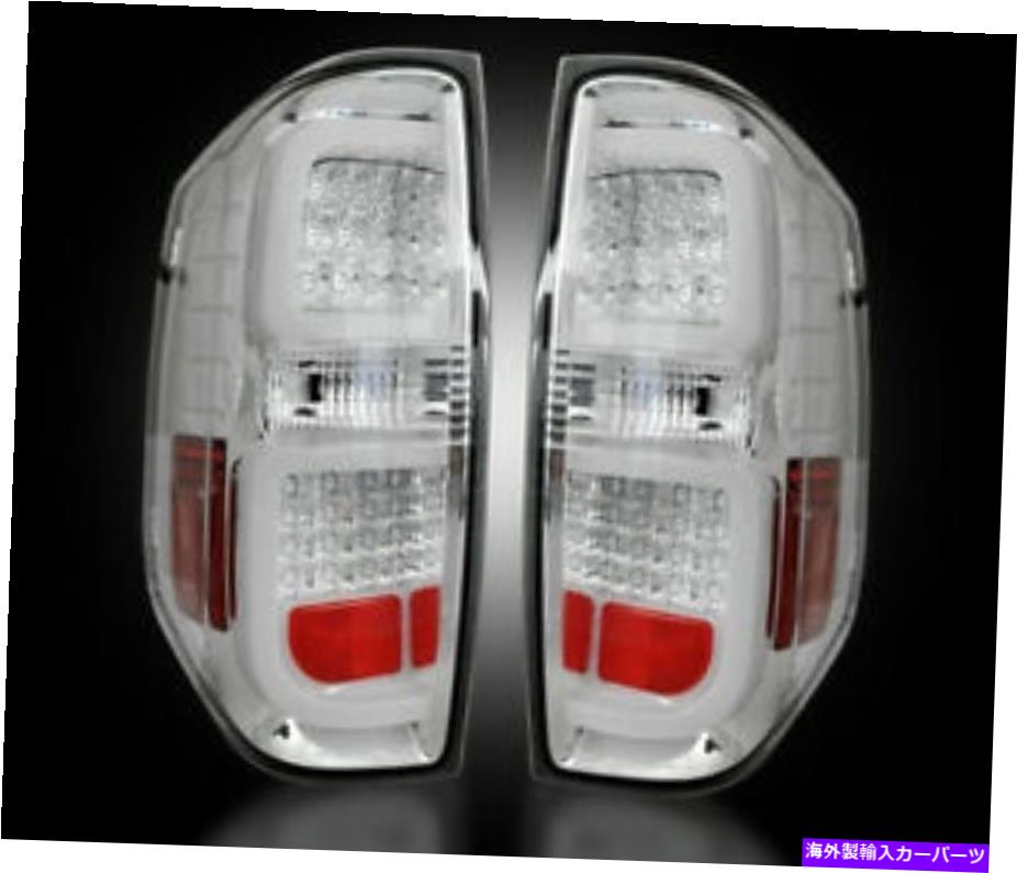USテールライト 2014-2017トヨタツンドラリアブレーキ＆リバースクリアテールライトWブレーキLED電球 2014-2017 Toyota Tundra Rear Brake & Reverse Clear Taillights w Brake LED Bulbs【並行輸入品】｜Us Custom Parts Shop USDM
