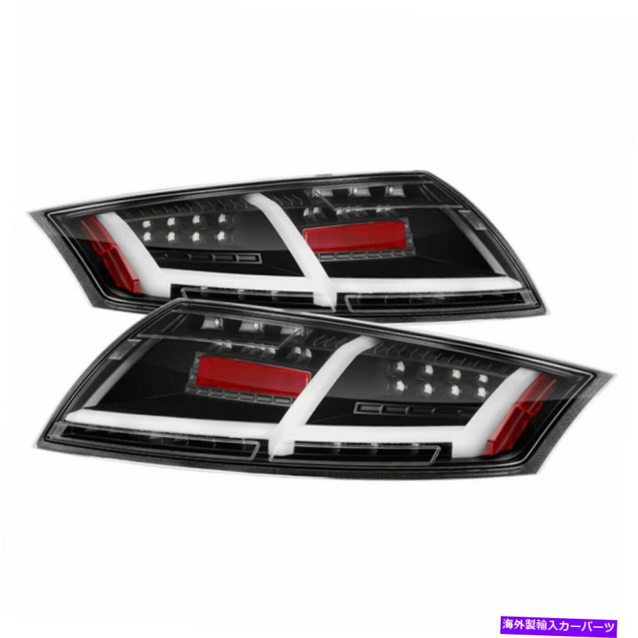 USテールライト Audi TT 2008-2009テールライトLEDブラックALT-YD-ATT07-LED-BKのスパイダー Spyder For Audi TT 2008-2009 Tail Lights LED Black ALT-YD-ATT07-LED-BK【並行輸入品】
