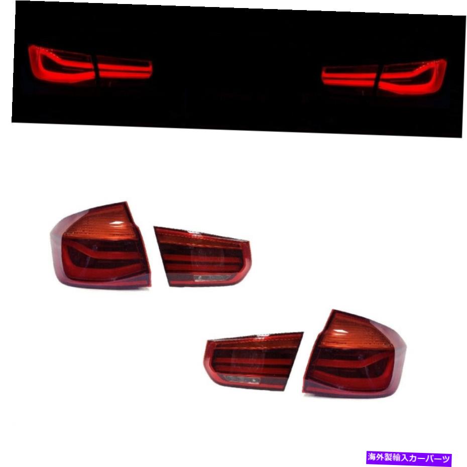 USテールライト 2012-15 BMW F30 3シリーズのDEPO LCIスタイルLEDテールライトブレーキペア DEPO LCI Style LED Tail Lights Brake Pair For 2012-15 BMW F30 3-Series【並行輸入品】
