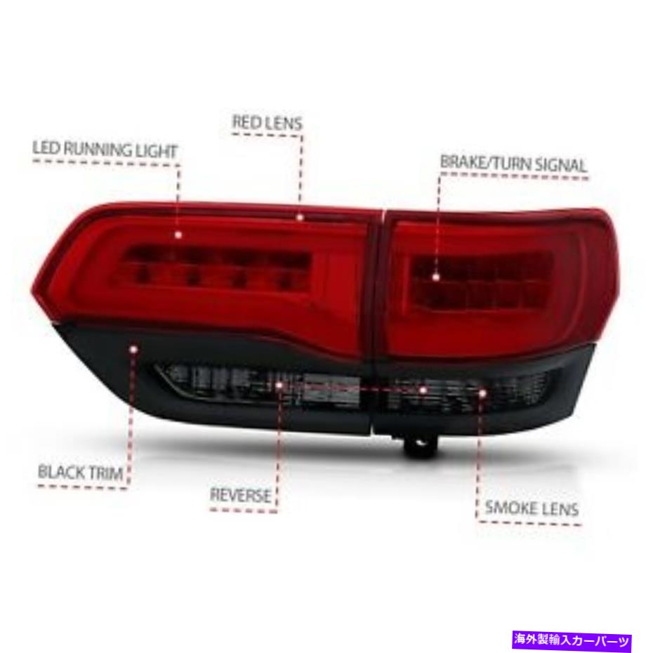 USテールライト Anzo USA 311269テールライトアセンブリは14-17グランドチェロキー Anzo USA 311269 Tail Light Assembly Fits 14-17 Grand Cherokee【並行輸入品】