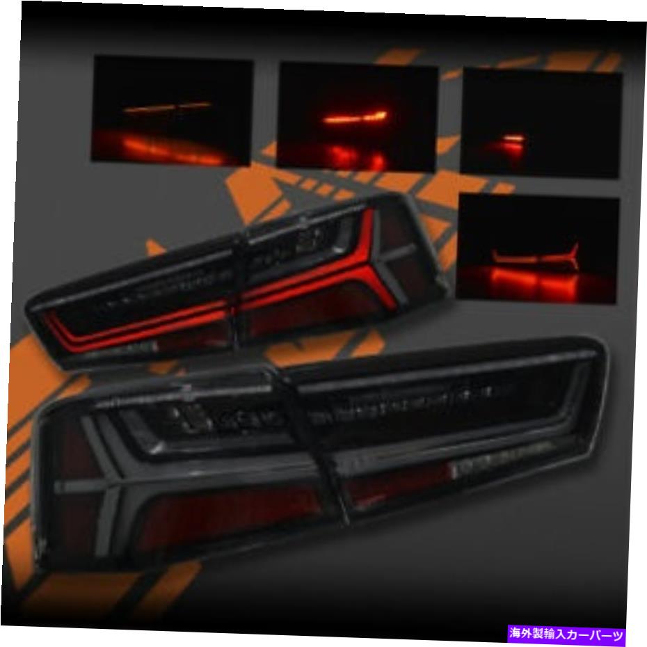 USテールライト Audi A6 S6 C7 11-14セダンのためのスモークアップデートLED順次インジケータテールライト Smoked update LED Sequential Indicator Tail Lights for AUDI A6 S6 C7 11-14 Sedan【並行輸入品】