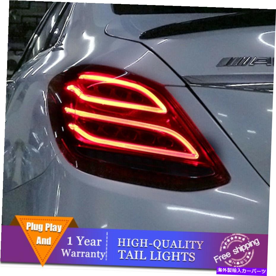USテールライト ベンツCクラスW205赤いLEDリアライトのための新しいLEDのテールライトアセンブリ2014-2020 New LED Taillights Assembly For Benz C-Class W205 Red LED Rear lights 2014-2020【並行輸入品】