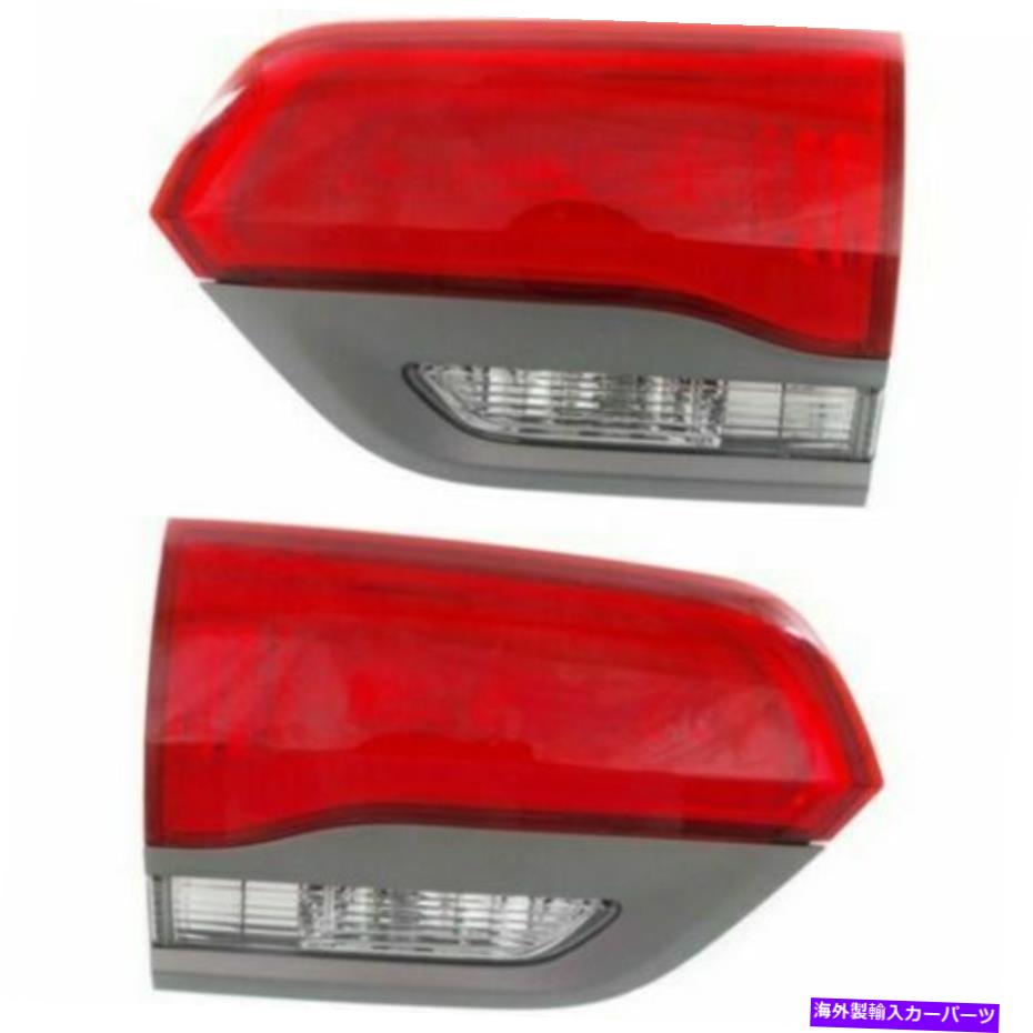 USテールライト 2テールライトアセンブリのドライバーと助手席側のセットグランドチェロキーフィット Driver And Passenger Side Inner Set Of 2 Tail Light Assembly Fits Grand Cherokee【並行輸入品】